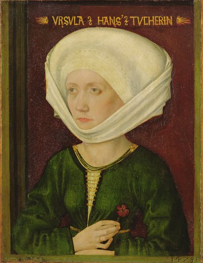Portrait of Ursula Tucher, 1478 by Michael Wolgemut or Wolgemuth